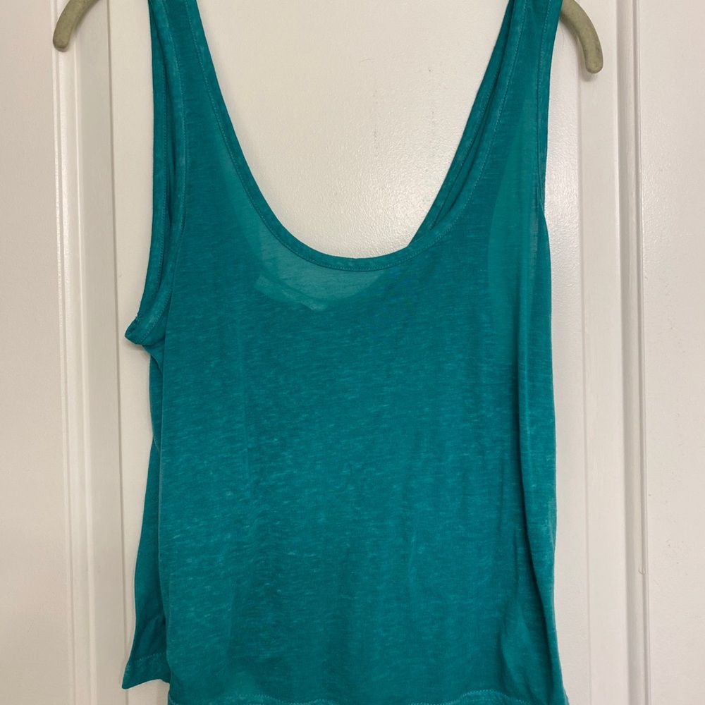 Turquoise tank top